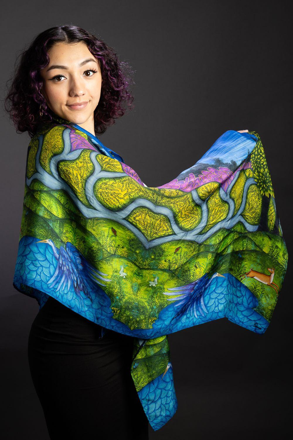 Spring Silk Shawl